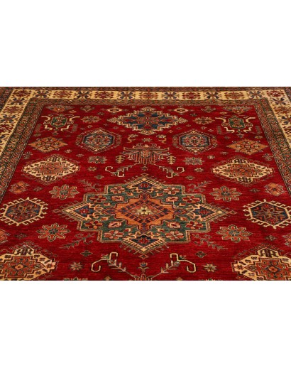Tappeto Kazak Fine Pakistan marrone grigio 209x290