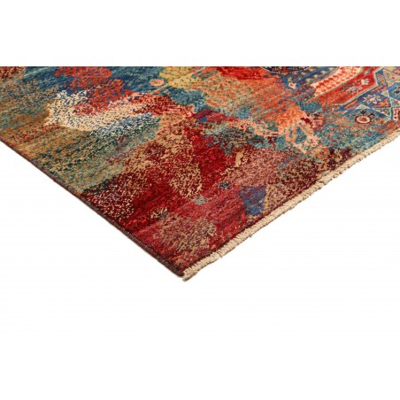 Tappeto Mona Pakistan rosso marrone 148x203