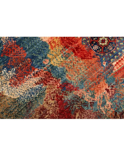 Tappeto Mona Pakistan rosso marrone 148x203