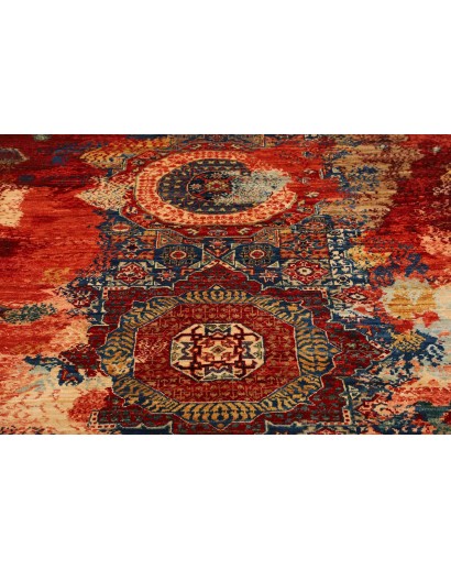 Tappeto Mona Pakistan rosso marrone 148x203