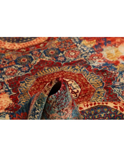 Tappeto Mona Pakistan rosso marrone 148x203