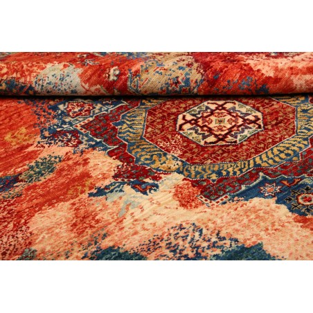 Tappeto Mona Pakistan rosso marrone 148x203