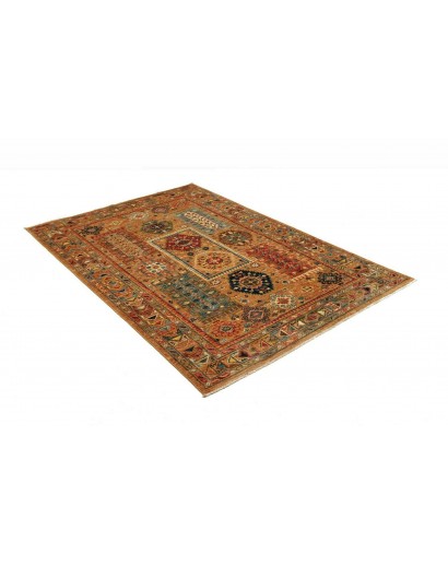 Tappeto Tribal Pakistan arancione giallo 125x185