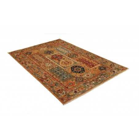 Tappeto Tribal Pakistan arancione giallo 125x185