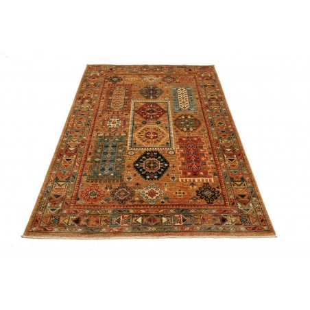 Tappeto Tribal Pakistan arancione giallo 125x185