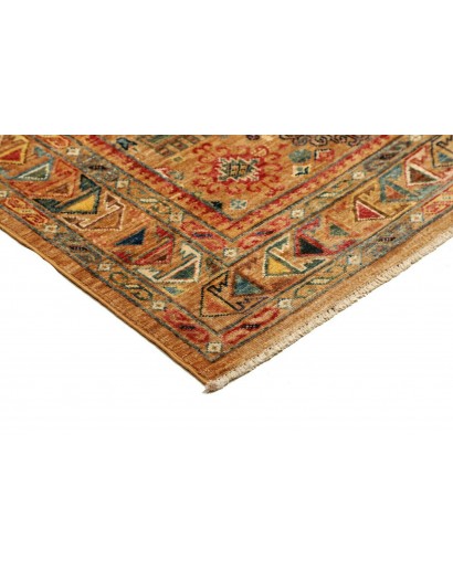 Tappeto Tribal Pakistan arancione giallo 125x185