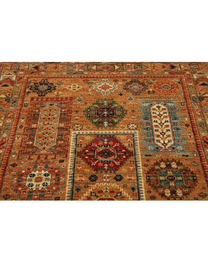 Tappeto Tribal Pakistan arancione giallo 125x185