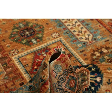 Tappeto Tribal Pakistan arancione giallo 125x185