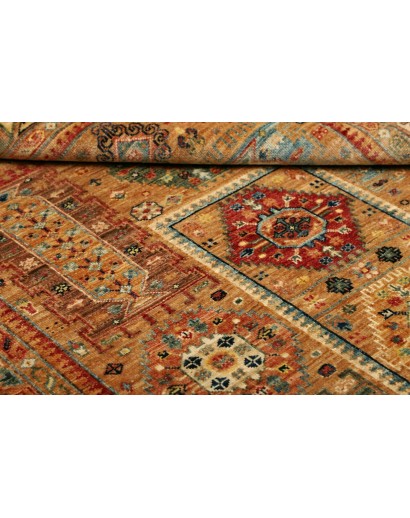 Tappeto Tribal Pakistan arancione giallo 125x185