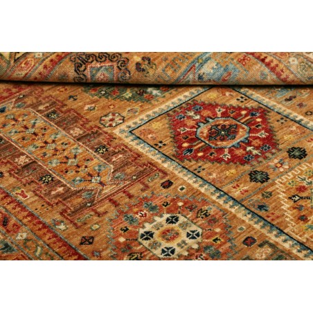 Tappeto Tribal Pakistan arancione giallo 125x185