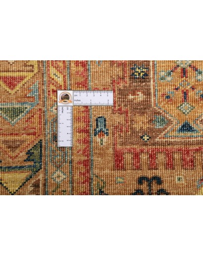 Tappeto Tribal Pakistan arancione giallo 125x185