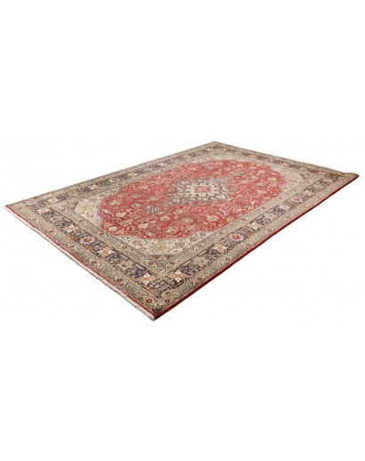 Tappeto Tabriz Persia rosso bianco 203x300