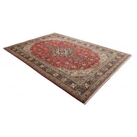 Tappeto Tabriz Persia rosso bianco 203x300