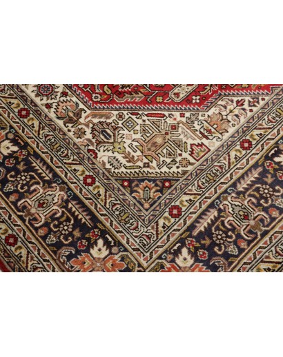Tappeto Tabriz Persia rosso bianco 203x300
