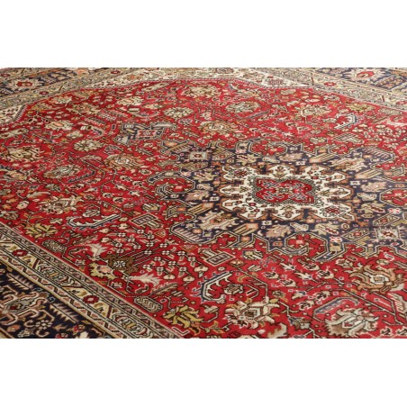 Tappeto Tabriz Persia rosso bianco 203x300