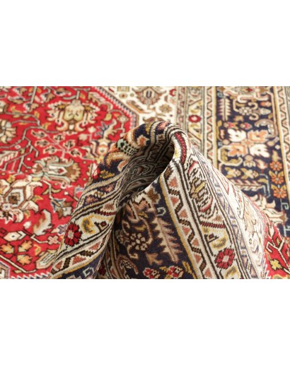 Tappeto Tabriz Persia rosso bianco 203x300