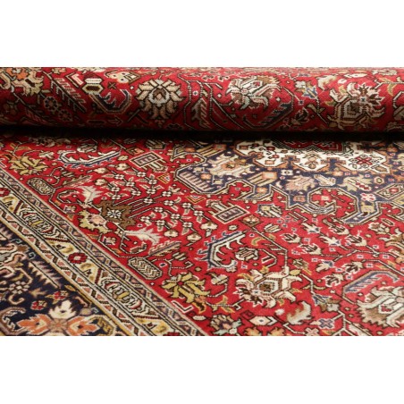 Tappeto Tabriz Persia rosso bianco 203x300
