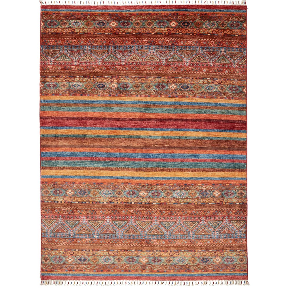 Tappeto Samarkand Pakistan rosso bianco 175x234