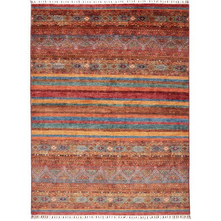 Tappeto Samarkand Pakistan rosso bianco 175x234