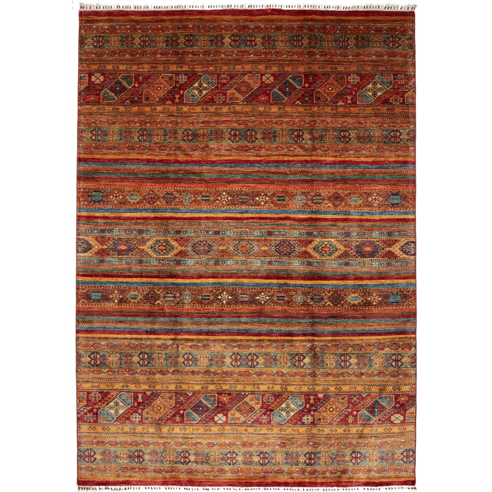 Tappeto Samarkand Pakistan marrone giallo 214x294 Tappeto Samarkand Pakistan marrone giallo 214x294