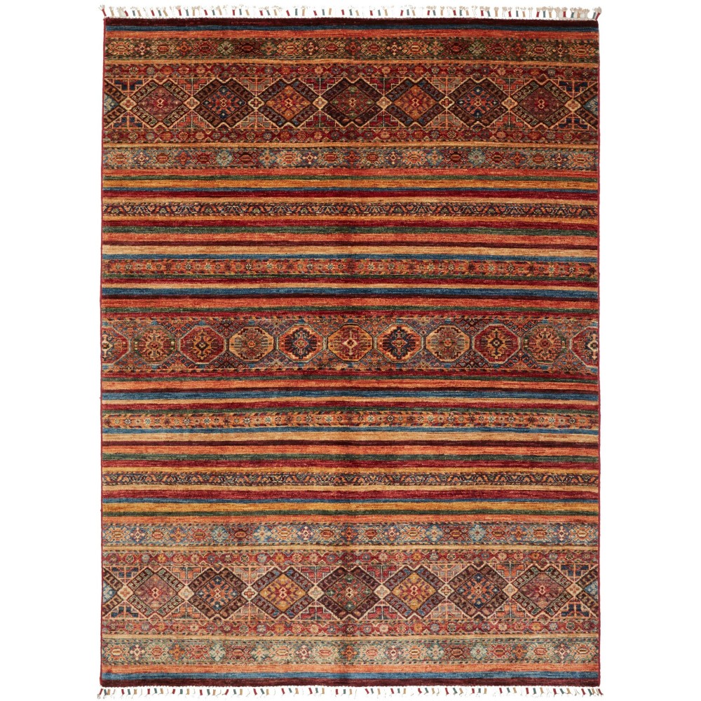 Tappeto Samarkand Pakistan marrone giallo 173x228 Tappeto Samarkand Pakistan marrone giallo 173x228