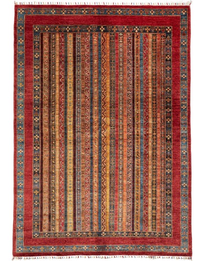 Tappeto Shall Pakistan marrone giallo 175x245