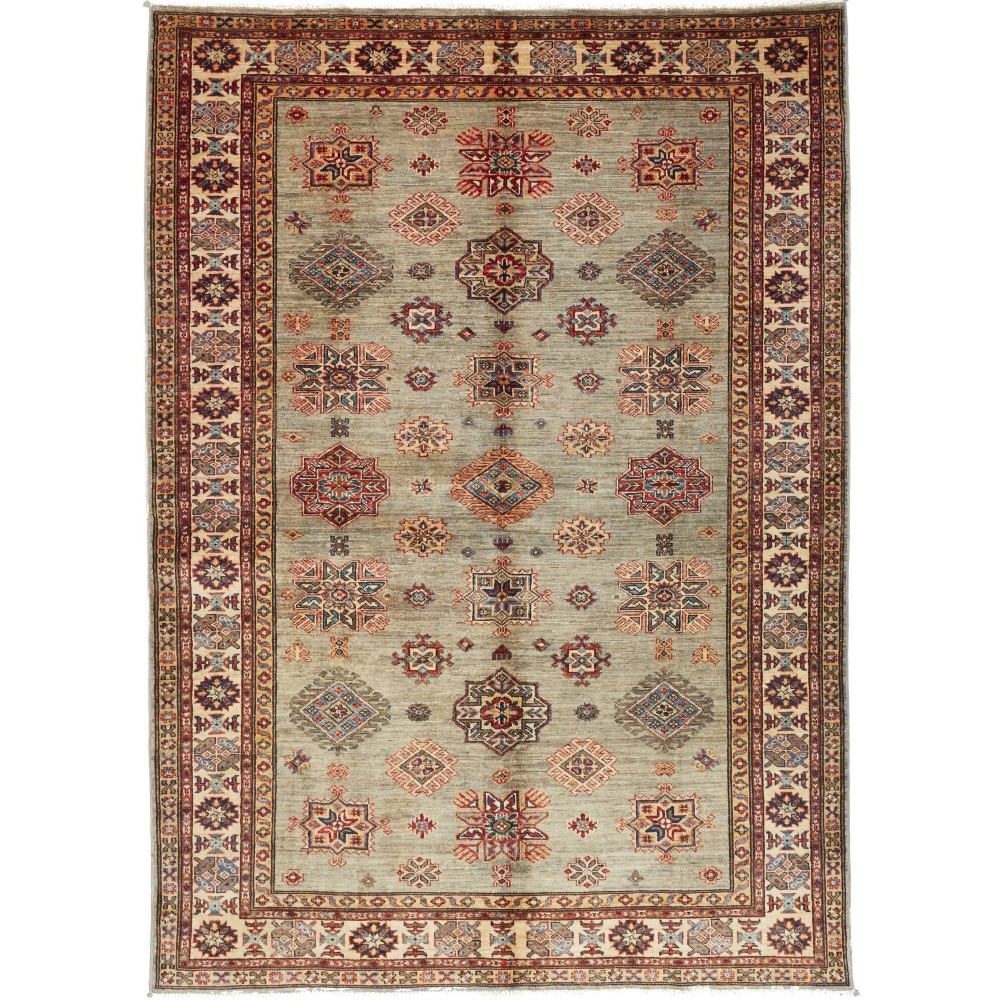 Tappeto Kazak Fine Pakistan marrone 172x240 Tappeto Kazak Fine Pakistan marrone 172x240