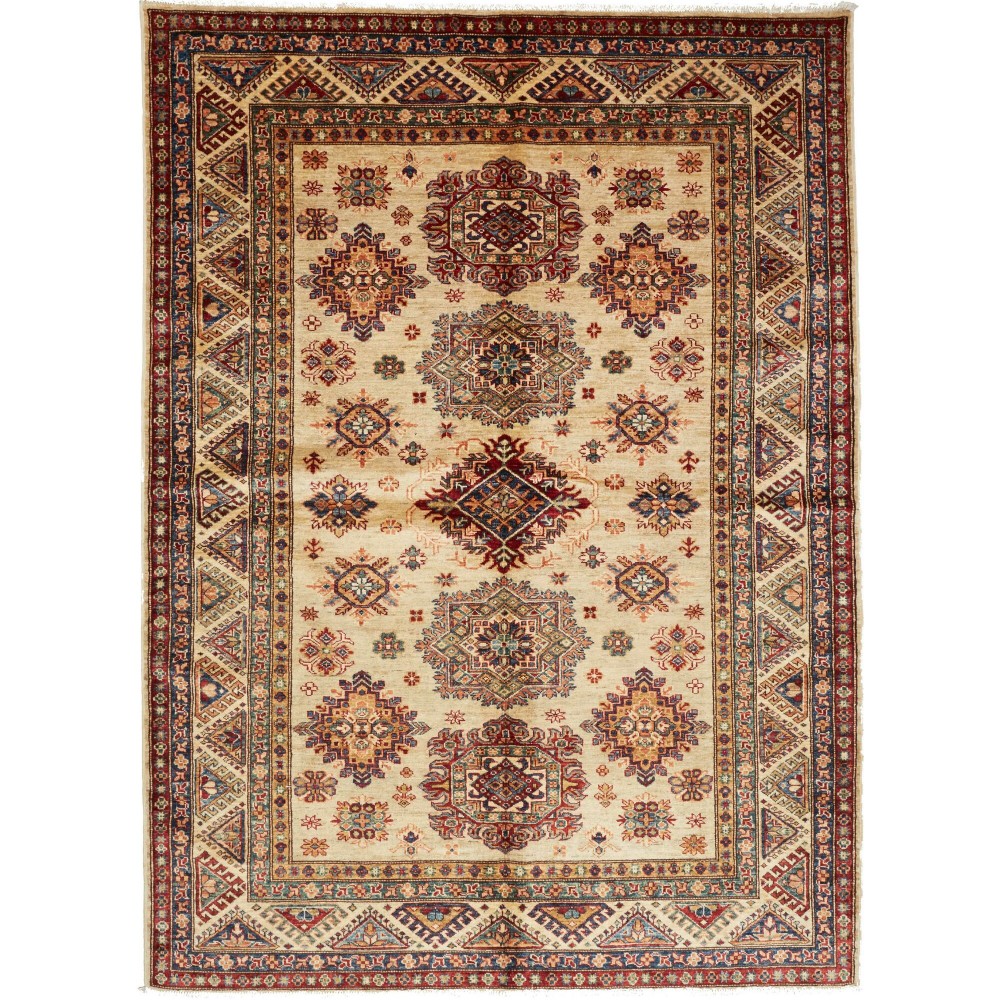 Tappeto Kazak Fine Pakistan marrone 174x238 Tappeto Kazak Fine Pakistan marrone 174x238