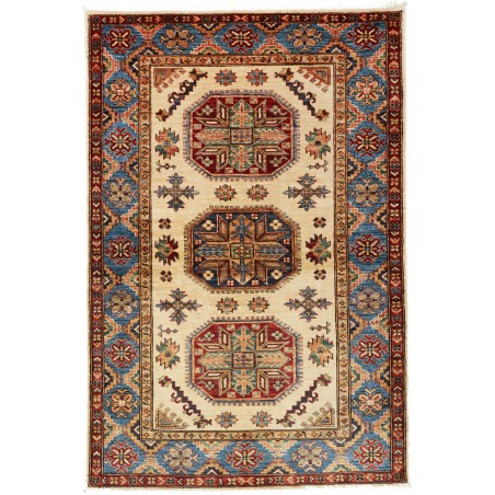 Tappeto Kazak Fine Pakistan marrone grigio 125x187