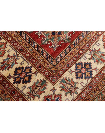 Tappeto Kazak Fine Pakistan marrone giallo 280x370