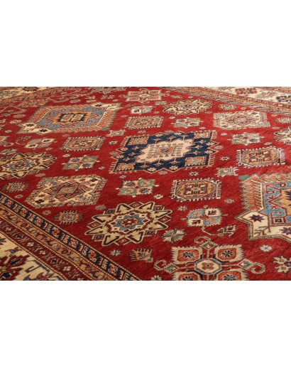 Tappeto Kazak Fine Pakistan marrone giallo 280x370