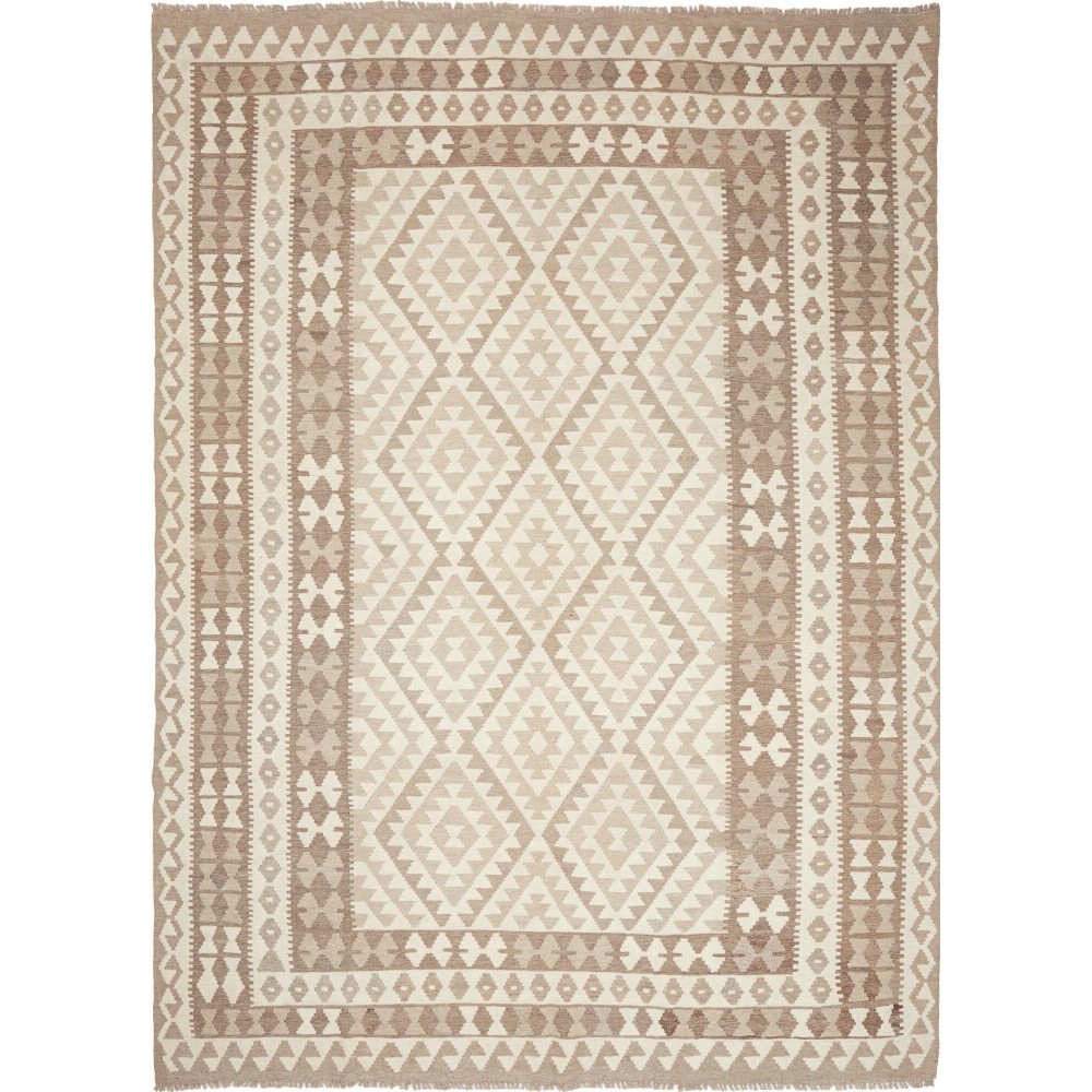 Tappeto Kilim Afghanistan beige azzurro 210x290