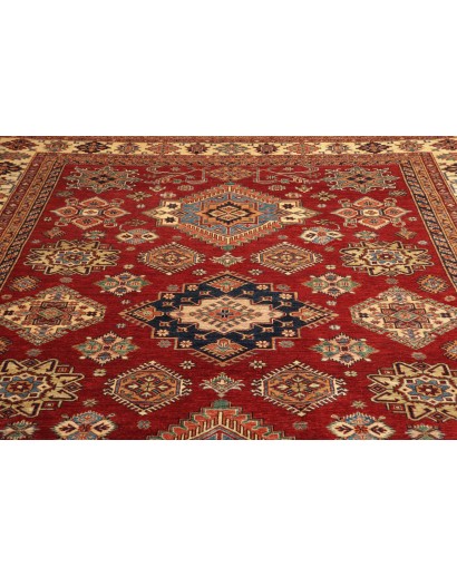 Tappeto Kazak Fine Pakistan marrone giallo 280x370