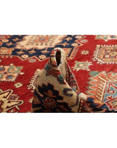 Tappeto Kazak Fine Pakistan marrone giallo 280x370