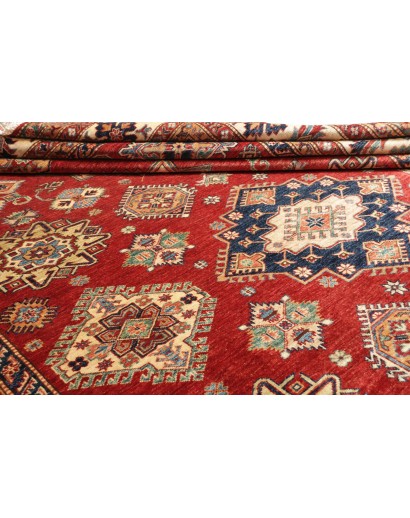 Tappeto Kazak Fine Pakistan marrone giallo 280x370