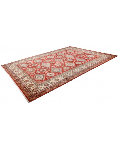 Tappeto Kazak Fine Pakistan marrone giallo 297x410