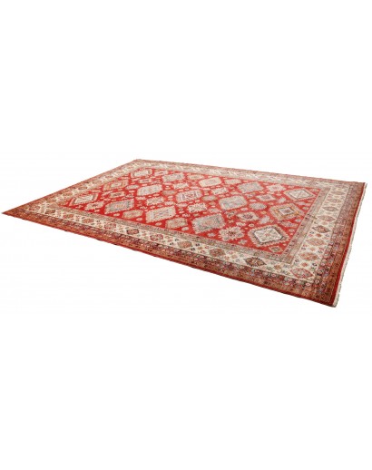 Tappeto Kazak Fine Pakistan marrone giallo 297x410