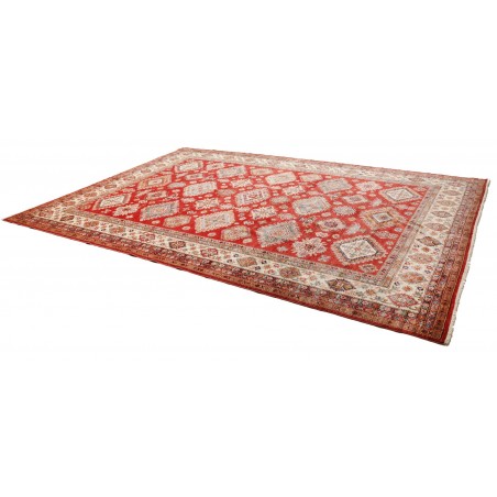Tappeto Kazak Fine Pakistan marrone giallo 297x410