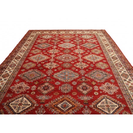 Tappeto Kazak Fine Pakistan marrone giallo 297x410