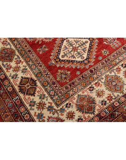 Tappeto Kazak Fine Pakistan marrone giallo 297x410