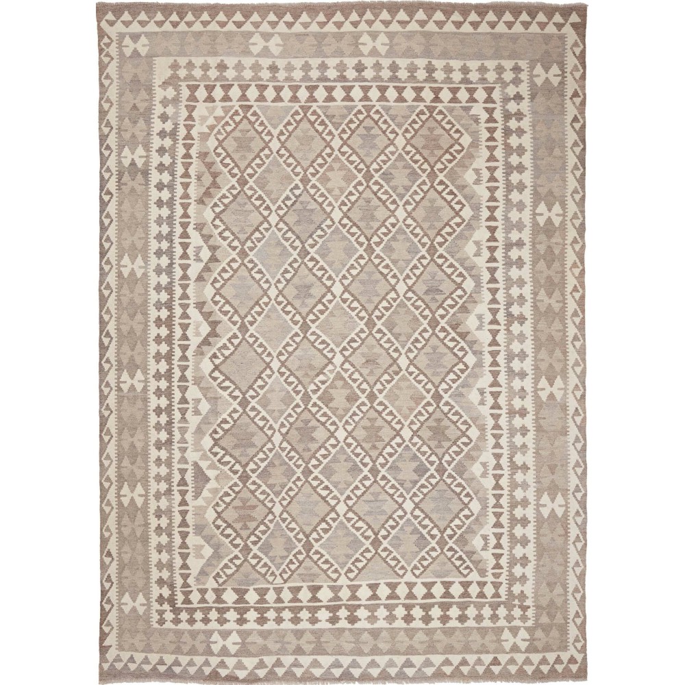Tappeto Kilim Afghanistan azzurro bianco 209x293
