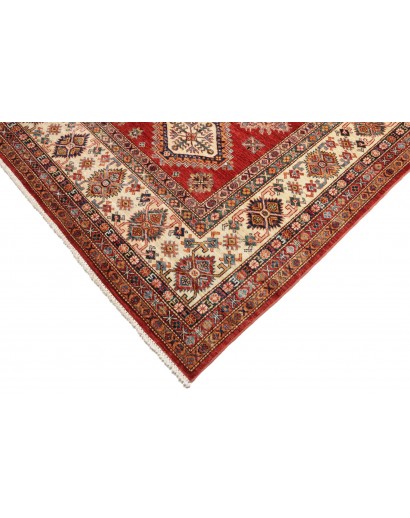 Tappeto Kazak Fine Pakistan marrone giallo 297x410