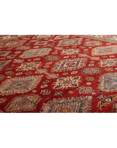 Tappeto Kazak Fine Pakistan marrone giallo 297x410