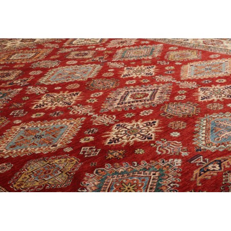 Tappeto Kazak Fine Pakistan marrone giallo 297x410