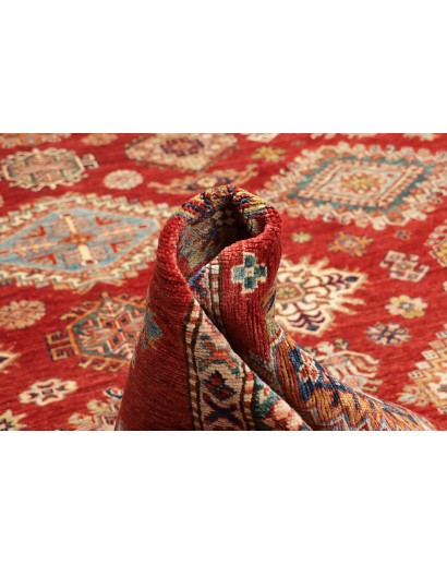 Tappeto Kazak Fine Pakistan marrone giallo 297x410