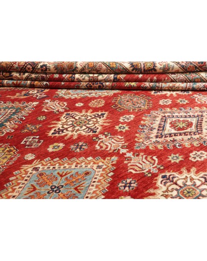 Tappeto Kazak Fine Pakistan marrone giallo 297x410