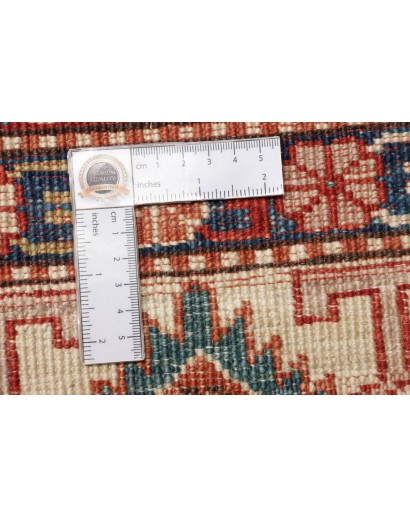 Tappeto Kazak Fine Pakistan marrone giallo 297x410