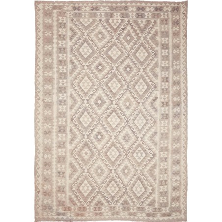 Tappeto Kilim Afghanistan beige bianco 209x297