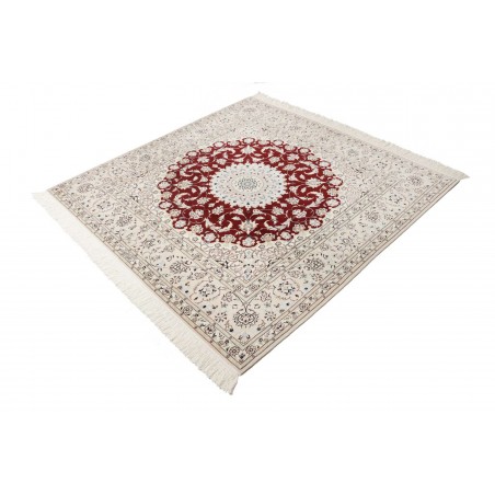 Tappeto Nain 6La Persia bianco marrone 157x157