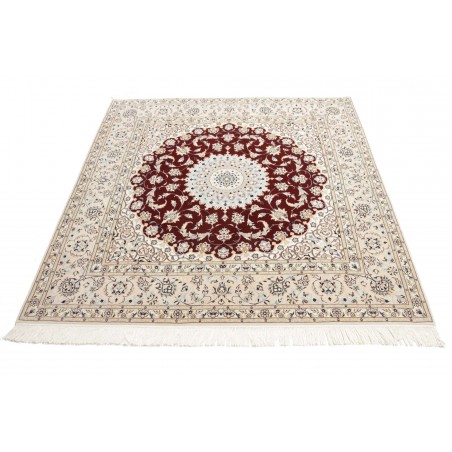 Tappeto Nain 6La Persia bianco marrone 157x157